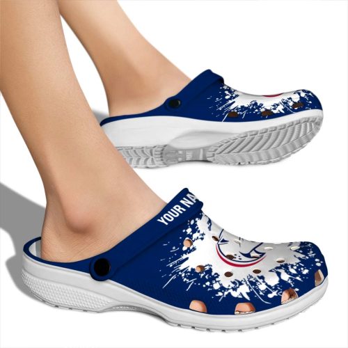 customized south alabama jaguars splatter background clog fashion forward