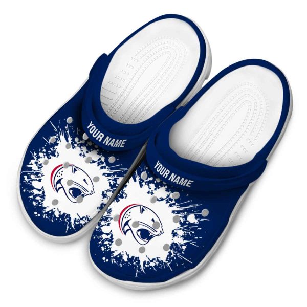 customized south alabama jaguars splatter background clog latest model
