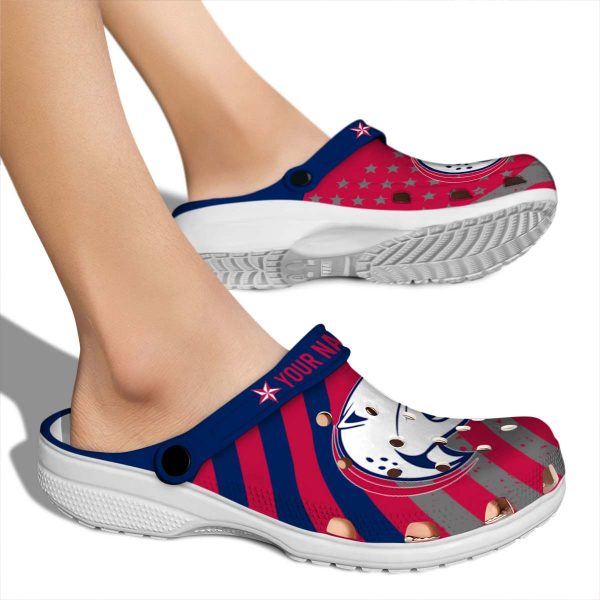 customized south alabama jaguars star spangled graphic clog fashion forward
