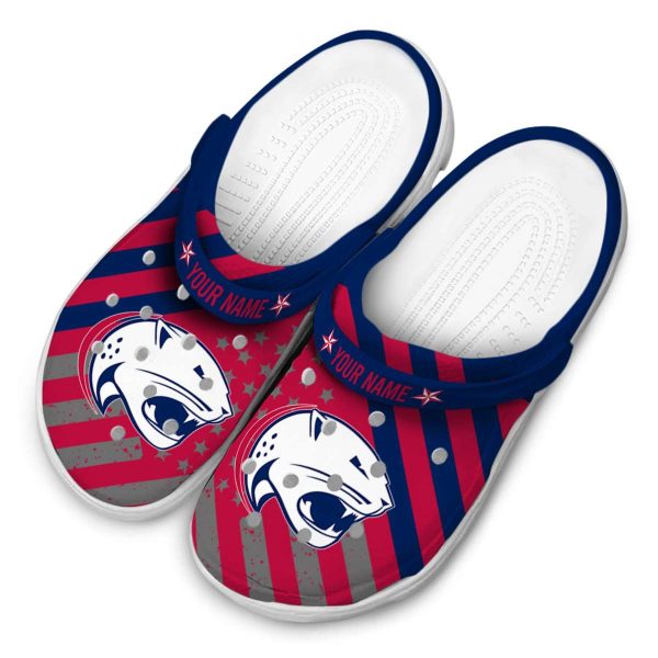 customized south alabama jaguars star spangled graphic clog latest model