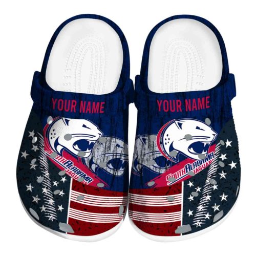 customized south alabama jaguars star spangled side pattern clog best selling