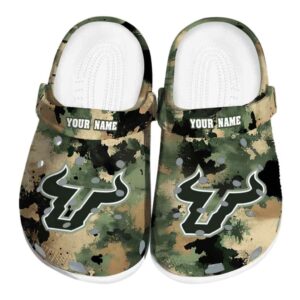 customized south florida bulls camouflage craze clog best selling