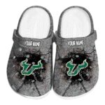 customized south florida bulls cracked ground texture clog best selling