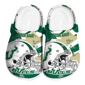 customized south florida bulls football helmet clog best selling
