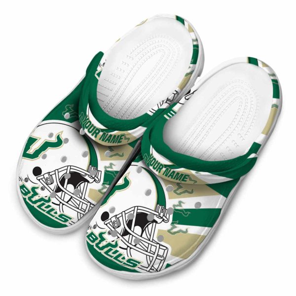 customized south florida bulls football helmet clog latest model