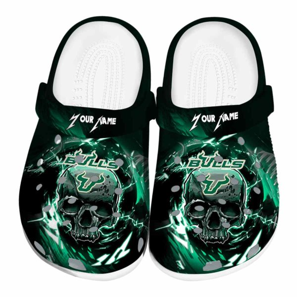 customized south florida bulls gothic skull clog best selling