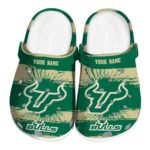 customized south florida bulls paint splatter graphics clog best selling