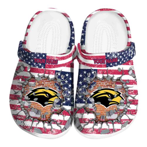 customized southern miss golden eagles freedom splinter clog best selling
