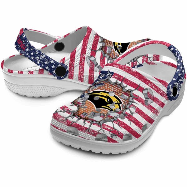 customized southern miss golden eagles freedom splinter clog high quality