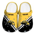 customized southern miss golden eagles striped accents clog best selling