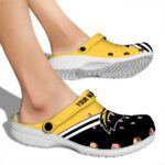 customized southern miss golden eagles striped accents clog best selling