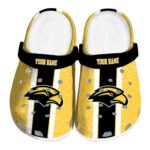 customized southern miss golden eagles vertical stripes clog best selling