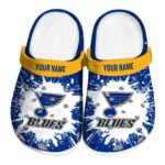 customized st louis blues splash art clog best selling
