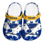 customized st louis blues splatter pattern clog best selling