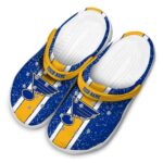customized st louis blues vertical stripes clog best selling