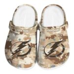customized tampa bay lightning desert camo clog best selling