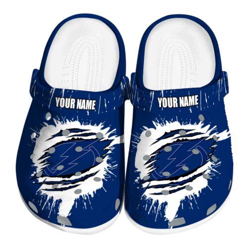 customized tampa bay lightning splash motif background clog best selling