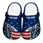 customized tampa bay lightning star spangled side pattern clog best selling