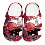 customized temple owls baseball helmet clog best selling
