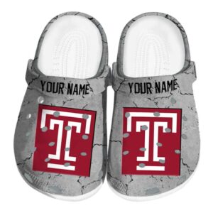 customized temple owls cracked texture clog best selling
