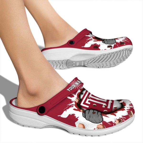 customized temple owls gripping hand clog fashion forward