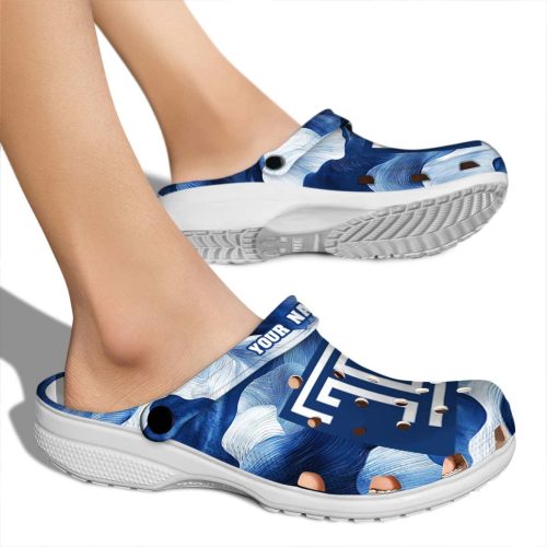 customized temple owls ocean waves clog fashion forward