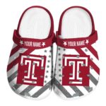 customized temple owls star spangled graphic clog best selling