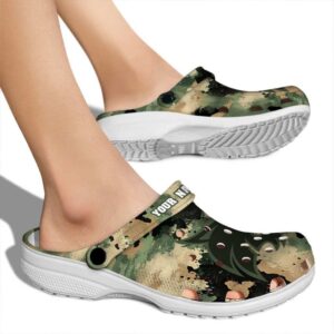 customized texas state bobcats camouflage craze clog fashion forward