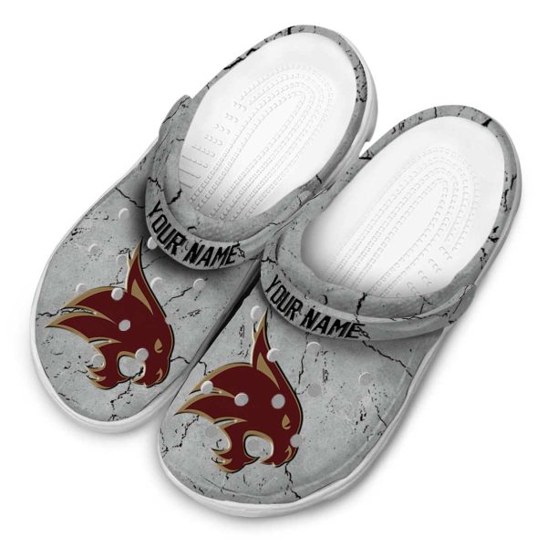 customized texas state bobcats cracked texture clog latest model
