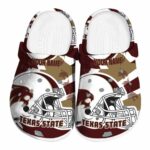 customized texas state bobcats football helmet clog best selling