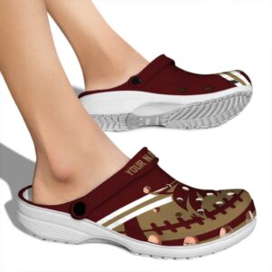 customized texas state bobcats football motif clog fashion forward