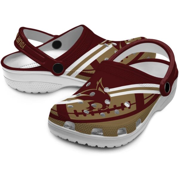 customized texas state bobcats football motif clog high quality