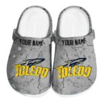 Customized Toledo Rockets Cracked Texture Clog 1 customized toledo rockets cracked texture clog best selling