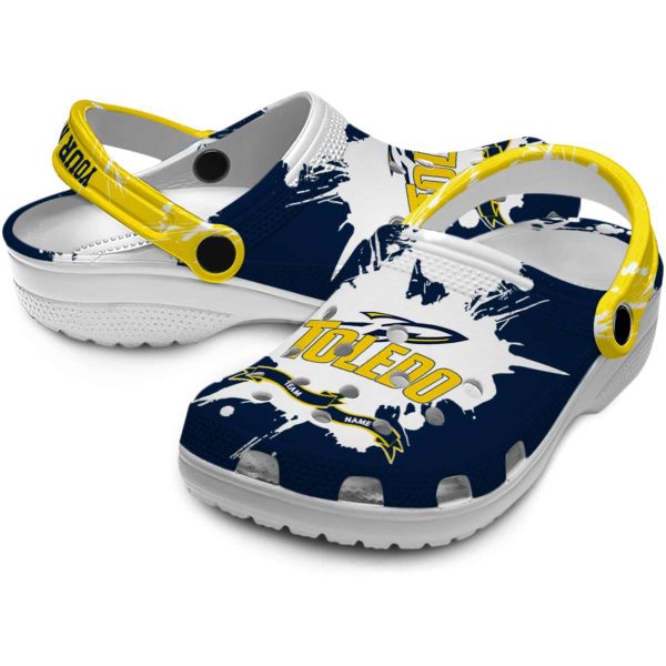 customized toledo rockets splatter pattern clog high quality