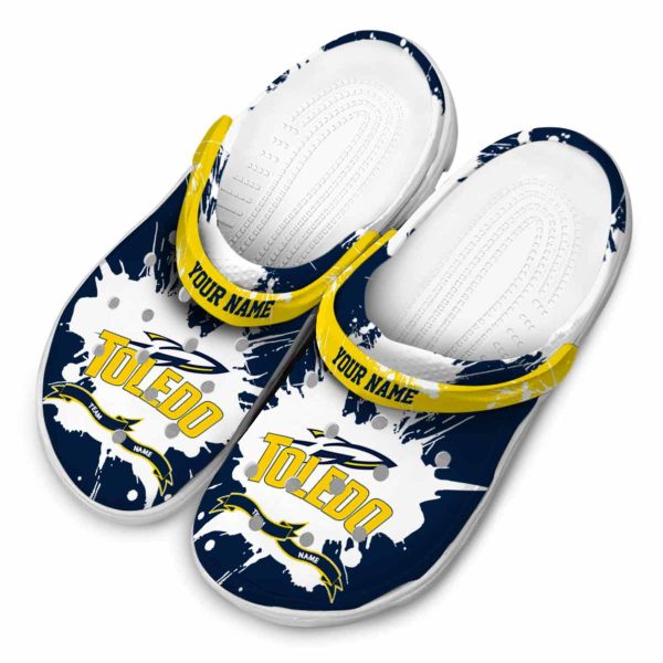 customized toledo rockets splatter pattern clog latest model
