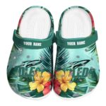customized toledo rockets tropical vibes clog best selling