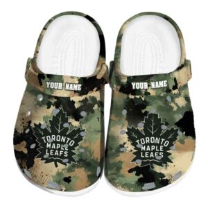 customized toronto maple leafs camouflage craze clog best selling