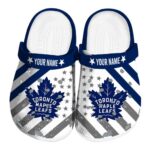 Customized Toronto Maple Leafs Star-Spangled Graphic Clog 1 customized toronto maple leafs star spangled graphic clog best selling