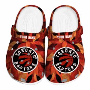 customized toronto raptors autumn leaves clog best selling