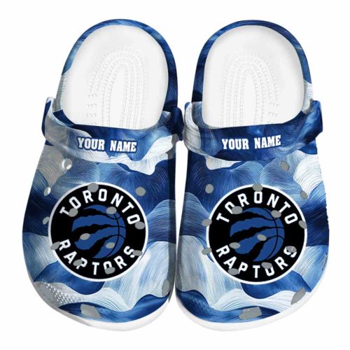 customized toronto raptors ocean waves clog best selling