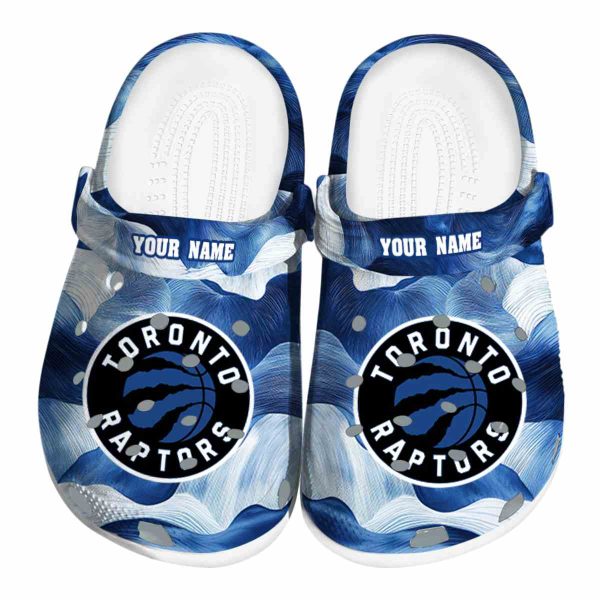 customized toronto raptors ocean waves clog best selling