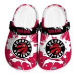 customized toronto raptors splatter pattern clog best selling