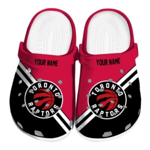 customized toronto raptors striped accents clog best selling
