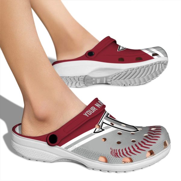 customized troy trojans baseball motif clog fashion forward