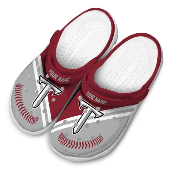 customized troy trojans baseball motif clog latest model
