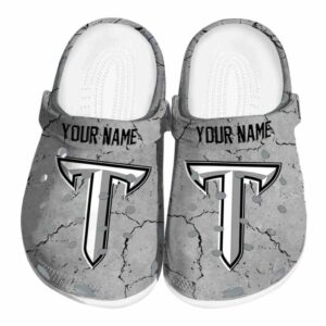 customized troy trojans cracked texture clog best selling