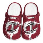customized troy trojans splash motif background clog best selling
