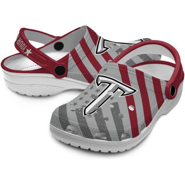 customized troy trojans star spangled graphic clog high quality