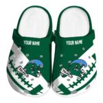 customized tulane green wave football motif clog best selling