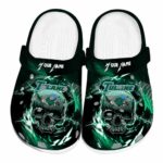 customized tulane green wave gothic skull clog best selling